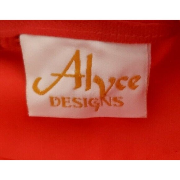 VTG Alyce Designs Formal Red Sequin Gown Sz 0 Choker Halter Slit Maxi Dress EUC - Picture 5 of 6